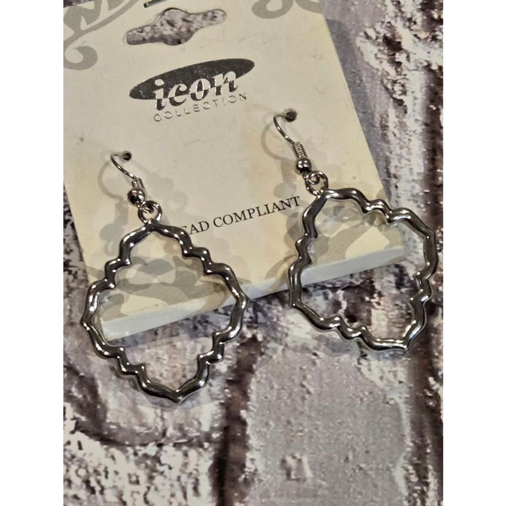 Icon Collection Silver Earrings - Picture 2 of 4